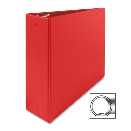 Sparco Products 3 Ring Binder W/Sht Lifters, 3" Capacity, 11"x8-1/2", Red