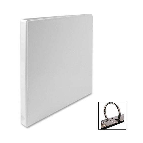 Sparco Products Standard View Binder, 1/2"Capacity, 8-1/2"x11", White