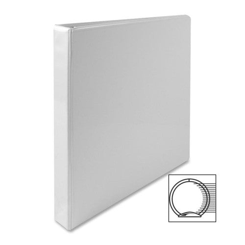 Sparco Products Standard View Binder, 1"Capacity, 8-1/2"x11", White