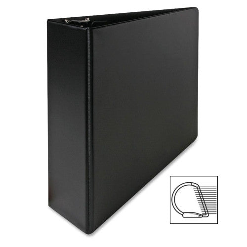 Sparco Products Slant Ring Vinyl Binder, 3"Capacity, 8-1/2"x11", Black