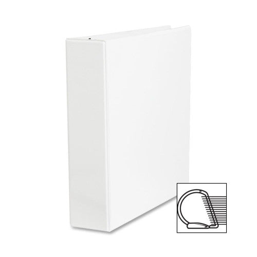 Sparco Products Slant Ring View Binder, 2" Capacity, 11"x8-1/2", White