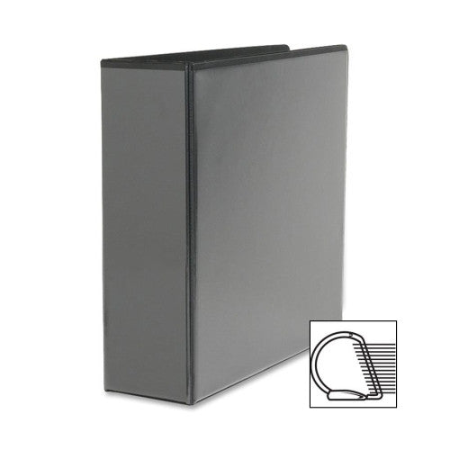 Sparco Products Slant Ring View Binder, 3" Capacity, 11"x8-1/2", Black