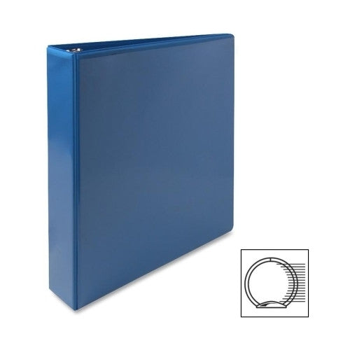 Sparco Products Round Ring View Binder, 1-1/2"Capacity,11"x8-1/2",Light Blue