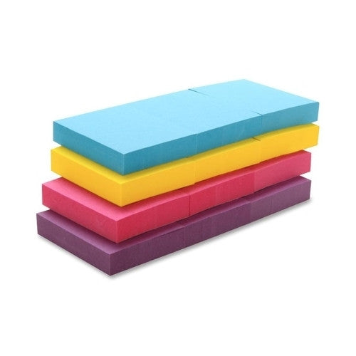 Sparco Products Adhesive Notes, 1-1/2"x2", 12/PK, Extreme Colors