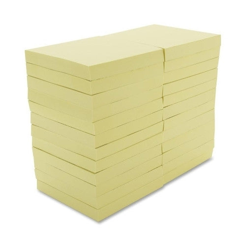 Sparco Products Adhesive Notes,Pop-up,Removable,3"x3",24/PK,Yellow