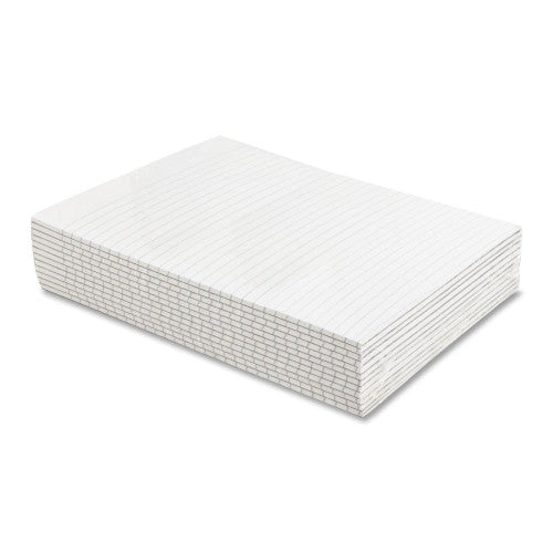 Sparco Products Memorandum Pads, Narrow Rule, 16 lb., 8-1/2"x11", White