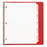 Sparco Products Print-on Tab Dividers,90 Bright,Ltr,3-HP,50ST/BX,White