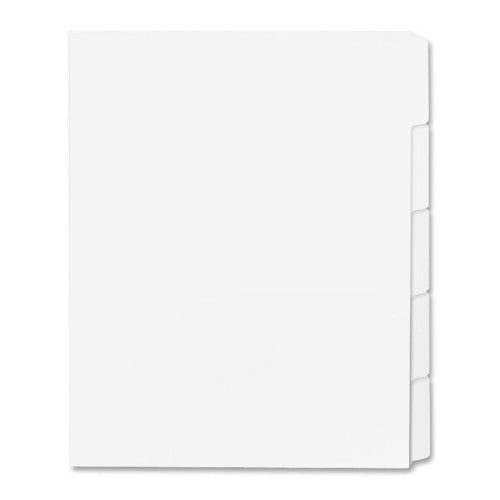 Sparco Products Print-on Tab Dividers,Letter,90 Bright,Unpunched,50ST/BX,WE