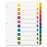 Sparco Products Index Dividers W/Table Of Contents,10-Tab, 1-10,24/ST,Multi