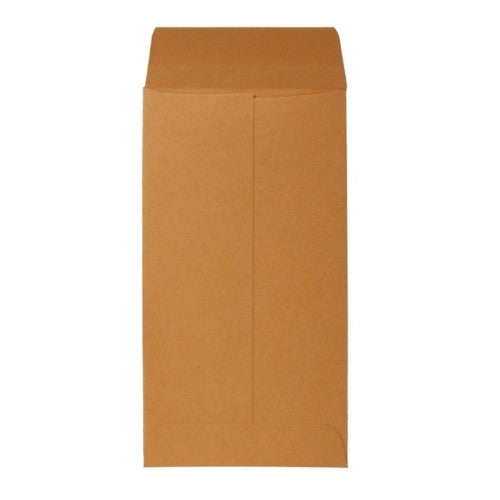 Sparco Products Coin Envelopes, Gummed Flap, 28 lb., 3-1/2"x6-1/2", Kraft