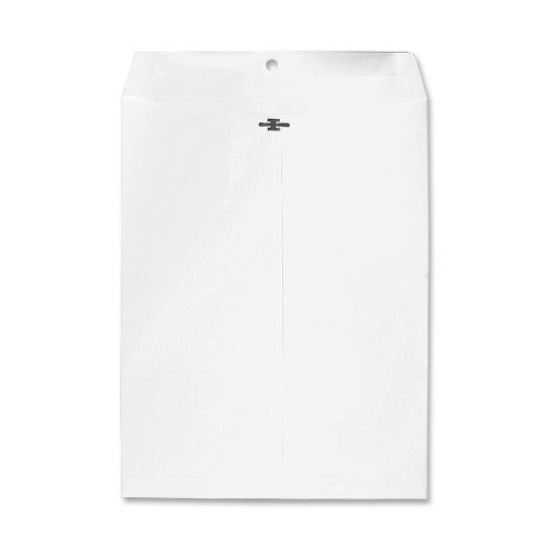 Sparco Products Clasp Envelope, 28Lb, 9"x12", 100/BX, White