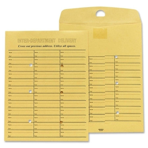 Sparco Products Inter Department Envelope, Sub 28, 10"x13", Kraft