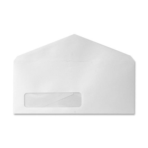 Sparco Products Envelopes, Window, No 10, 4-1/8"x9-1/2", 500/BX, White