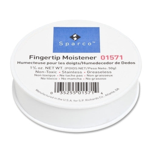 Sparco Products Sortkwik Fingertip Moistener, Nonskid Back, 1-3/4 oz.