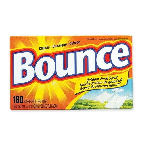 Procter & Gamble Commercial Bounce Dryer Sheets, Reduces Static, 160 Sheets/BX