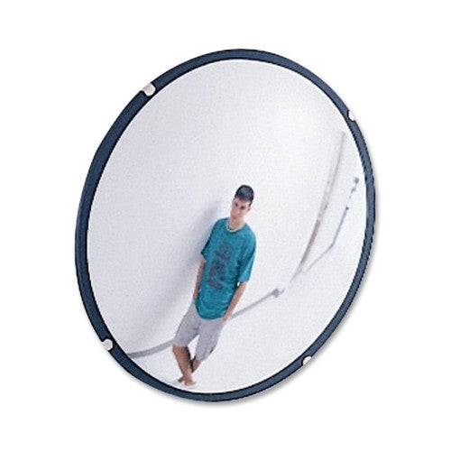 See-All Industries Round Glass Convex Mirror, 36", Adjustable Brackets