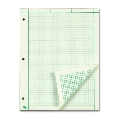 Tops Business Forms Engineering Computation Pads,5"x5" Rld,100 Sh,8-1/2"x11",GN