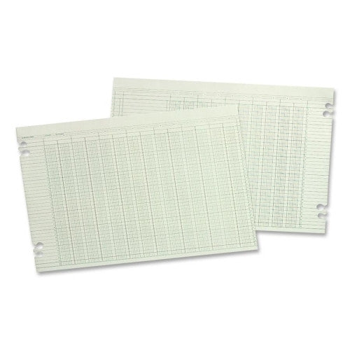 Acco/Wilson Jones Columnar Ruled Sheets, 24 Col, 11"x17", 100/PK, Green