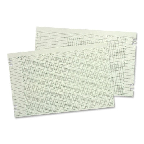 Acco/Wilson Jones Columnar Ruled Sheets, 36 Col, 11"x17", 100/PK, Green