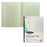 Acco/Wilson Jones Columnar Pad, 5 Columns, 50 Sheets, 11"x8-1/2", Green