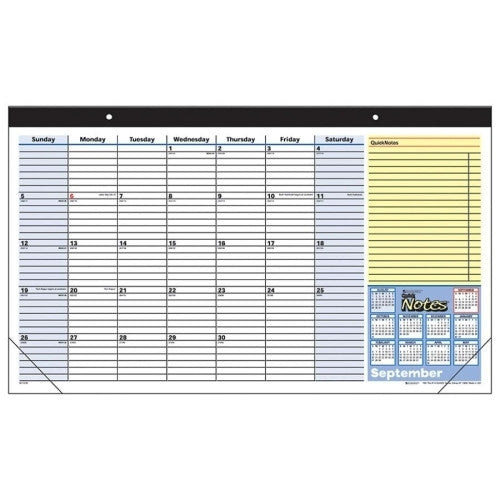 Monthly Desk Pad, Ruled Blocks, July-July