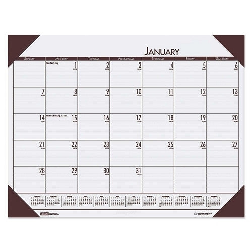 House of Doolittle Desk Pad, 12 Month, Jan-Dec, 22"x17", Cream