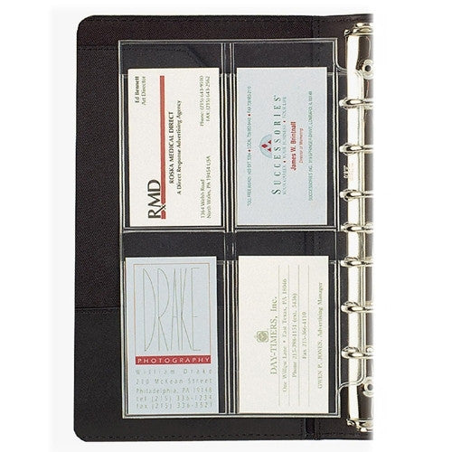 Day-timer Business/Credit Card Holder, 5-1/2"x8-1/2", Clear