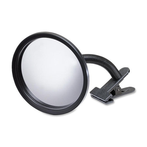 See-All Industries Portable Clip On Mirror, 7" Size, Black