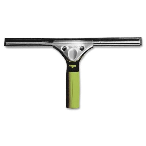 Unger Professional 14" Squeegee,w/5" Ergonomic Handle,Stainless Steel/Green