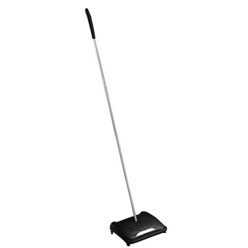 Continental Mfg. Co. Huskee Powerrotor Floor/Carpet Sweeper, 9-1/2" Sweep Path,BK