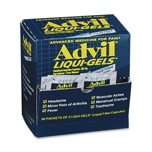 Advil Liqui-Gels, Single Dose Med Pack, 2/PK, 50PK