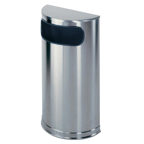 Rubbermaid Commercial Products Waste Receptacle, 9 Gallon, 18"x9"x32", Stainless Steel