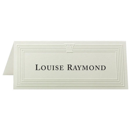 First-Base Place Cards,6 Per Page,Fold to 1-13/16"x4-1/4",60/PK,Ivory