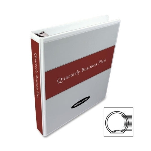 Acco/Wilson Jones Ring View Binder, 1" Capacity, 11"x8-1/2", Matte White