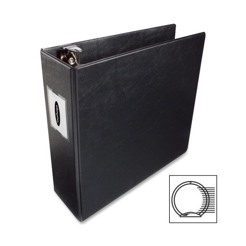 Acco/Wilson Jones 3 Ring Vinyl Binder, 3"Capacity, 11"x8-1/2", Black