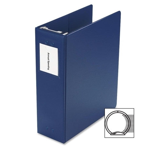 Acco/Wilson Jones Hanging Ring Binder, Vinyl, 3" Capacity, 11"x8-1/2", Blue