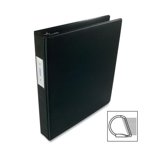 Acco/Wilson Jones Standard D-Ring Binder, 1" Capacity, 11"x8-1/2", Black