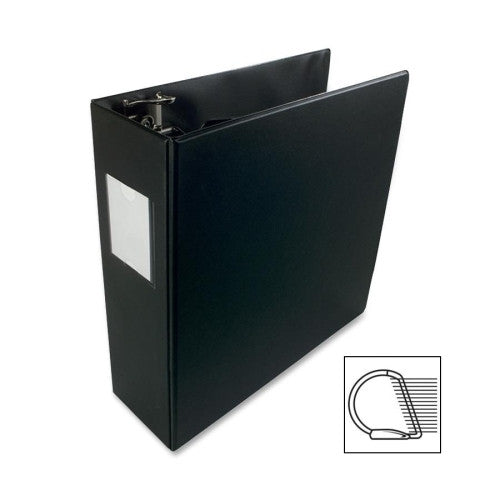 Acco/Wilson Jones Standard D-Ring Binder, 3" Capacity, 11"x8-1/2", Black