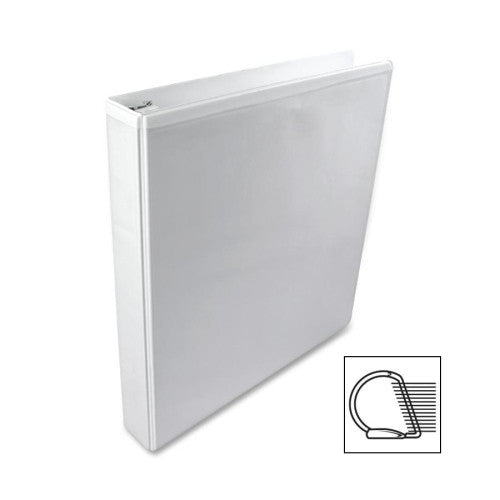 Acco/Wilson Jones D Ring View Binder, 1" Capacity, 11"x8-1/2", White