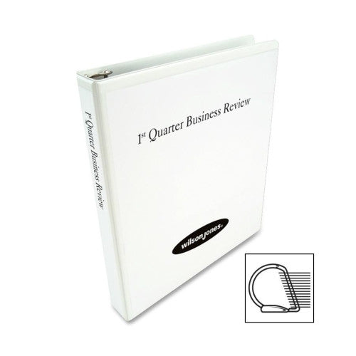 Acco/Wilson Jones D Ring View Binder, 1-1/2" Capacity, 11"x8-1/2", White