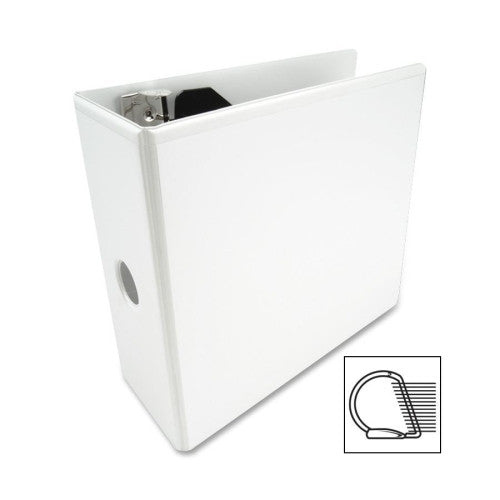 Acco/Wilson Jones D Ring View Binder, 5" Capacity, 11"x8-1/2", White