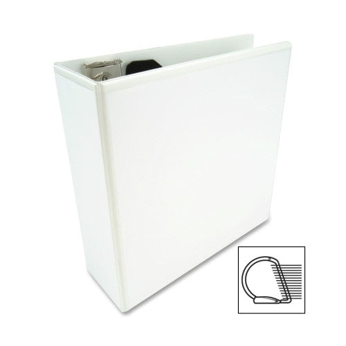 Acco/Wilson Jones D Ring View Binder, 4" Capacity, 11"x8-1/2", White