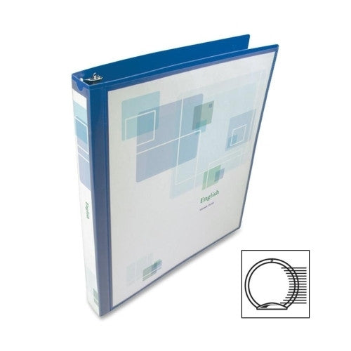 Acco/Wilson Jones Poly View Binder,1" Size,175 Sheet Cap,11"x8-1/2",Blue