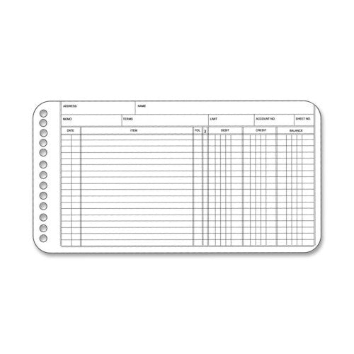 Acco/Wilson Jones Hvywt Ledger Sheets,Multi-Hole Punch,5"x8-1/2",100/PK,WE