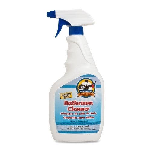 Genuine Joe Bathroom Cleaner, for Sinks/Bowls/Basins/Tubs, 32 oz.