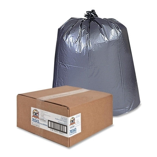 Genuine Joe Trash Can Liner, 55Gal, 1.7mil, 39"x56", 50/PK, SR/BK