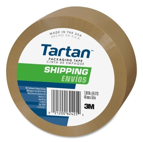 3M Commercial Office Supply Div. Commercial Grade Packaging Tape, 2"x55 Yds, Tan