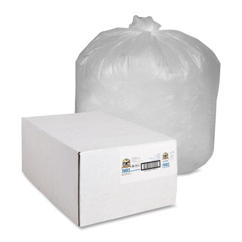 Genuine Joe Can Liners,31-33 Gal,9mic,33"x39",500/CT,Translucent