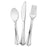 WNA Comet Plastic Cutlery, 25 ea Forks/Knives/Spoons, 75/PK, Silver