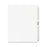 Kleer-Fax, Inc. Side Tab Index Sets, Avery Style, 76-100, 11"x8-1/2", White